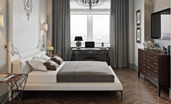 Thiết kế nội thất phòng ngủ 7m2 tân cổ điển